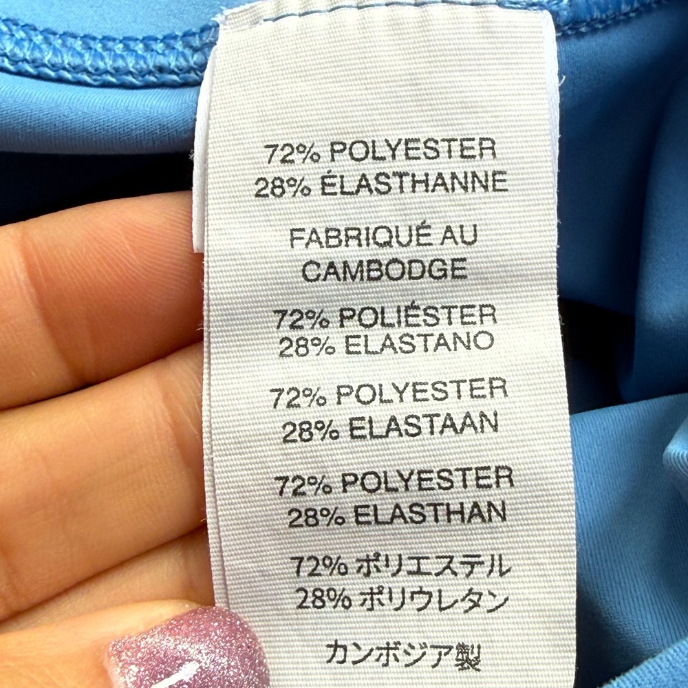 Vuori Daily Leggings French Blue High Rise Drawstring Size Large Athletic - Picture 5 of 9